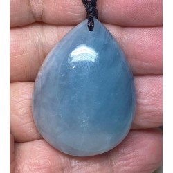 Aquamarine Gemstone Teardrop Pendant 03